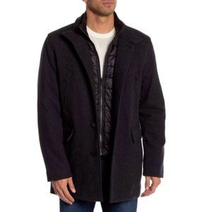 ＜Ｈ＞PILE MELTON STAND COLLAR COAT Mens Jacket Cole Haan Men's Wool Melton Stand Collar Jacket